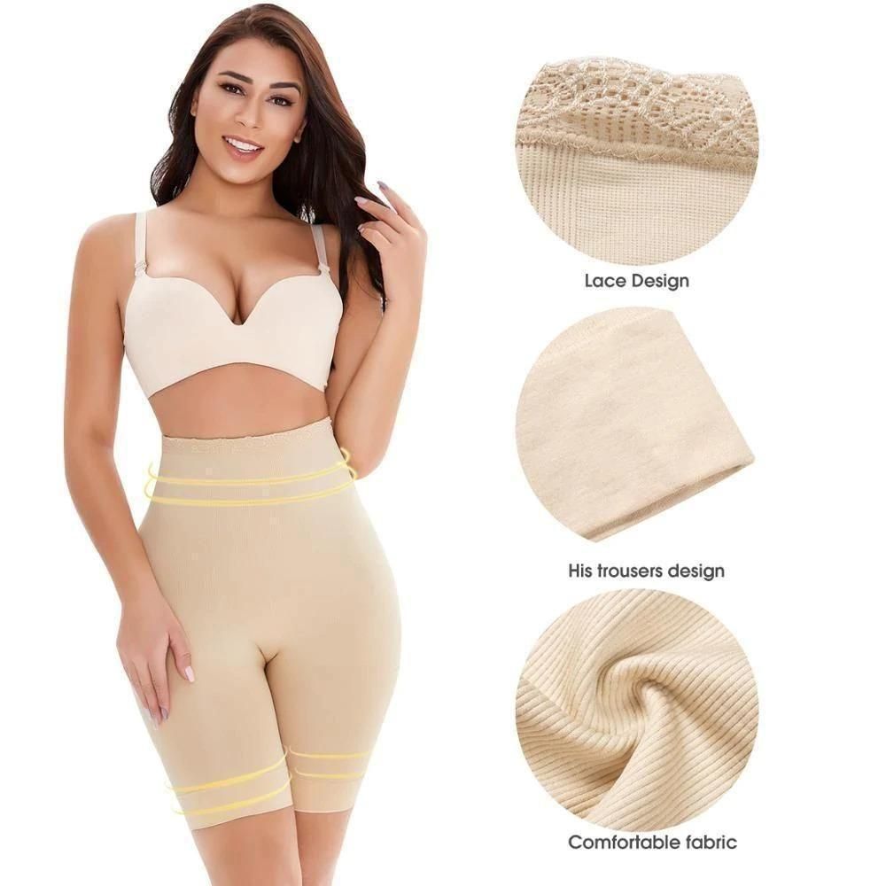 Gaine amincissante 4 en 1 - Gaine amincissante rapide pour le ventre, le dos, les cuisses et les hanches - Noir/Abdominoplastie efficace sans coutures