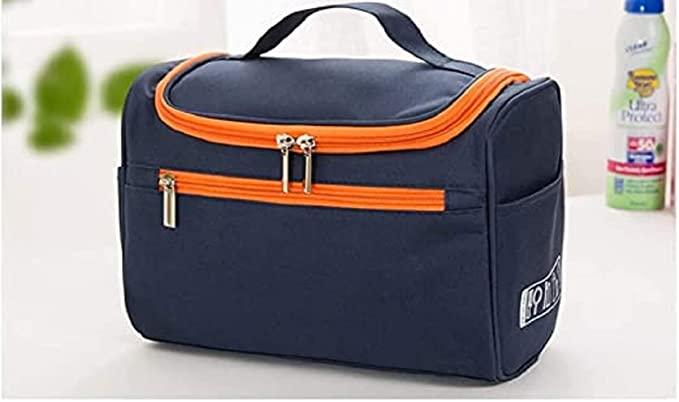 Trousse de maquillage bleue