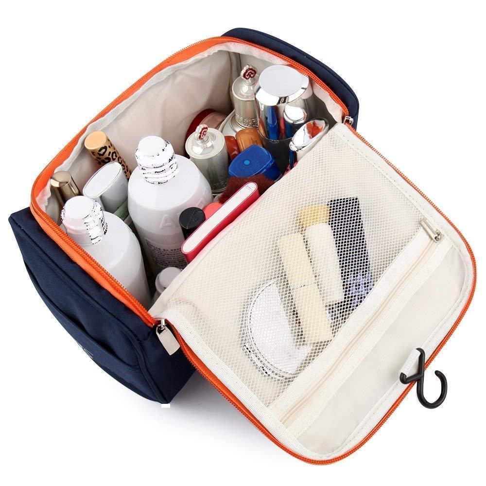 Trousse de maquillage bleue