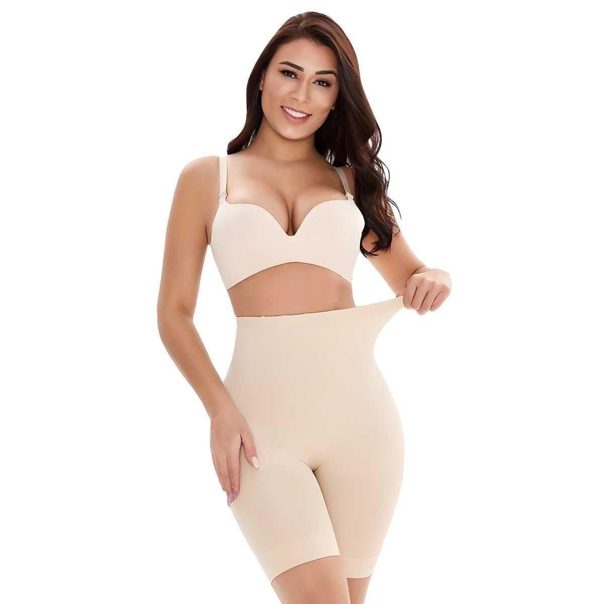 Gaine amincissante 4 en 1 - Gaine amincissante rapide pour le ventre, le dos, les cuisses et les hanches - Noir/Abdominoplastie efficace sans coutures